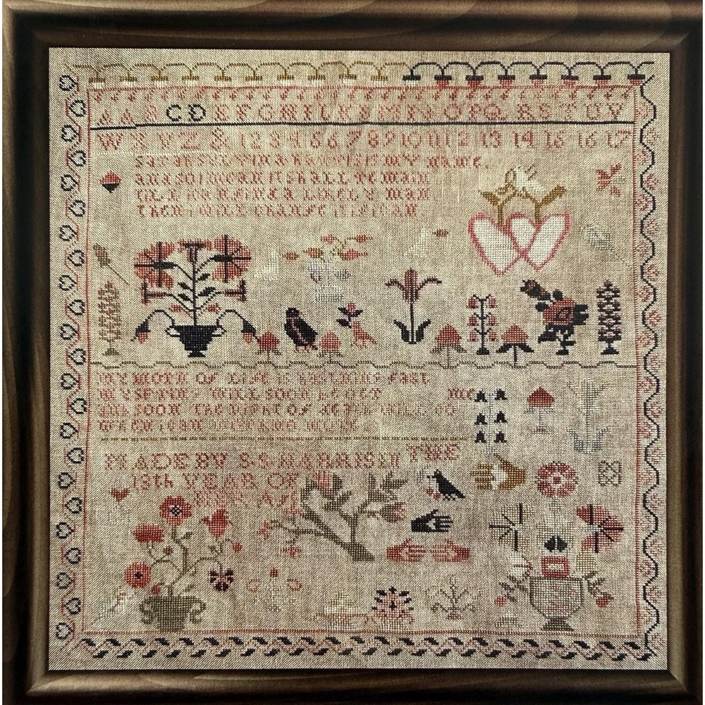 SS Harris Heart in Hand Cross Stitch Antiques Pattern Threads of History